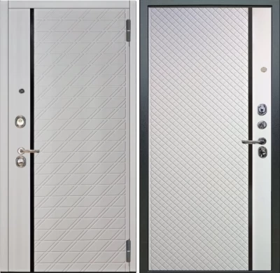 Дверь Аргус ЛЮКС 3К Тори-Белый-софт  Антик серебро