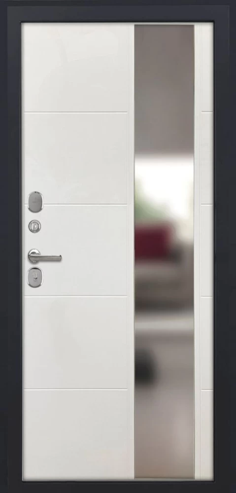 Входная дверь ДвериПРО Модель L-46 ФЛЗ-649 капучино (зеркало) DPRO196793 внутренняя сторона