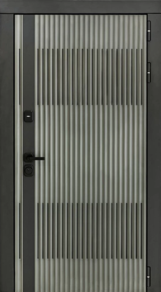 Входная дверь ДвериПРО Elfy L-5 (16мм, белая эмаль) DPRO196939 внешняя сторона